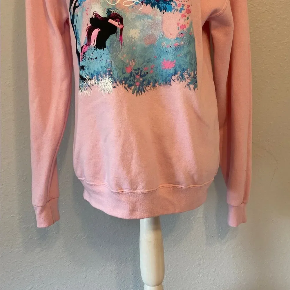 Web Toon Lore Olympus Pink Breathe In Breathe Out Crew Sweatshirt Size Small